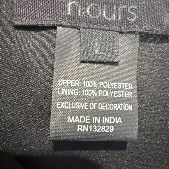 h:ours black fully embellished mini cocktail dres - Picture 5 of 5